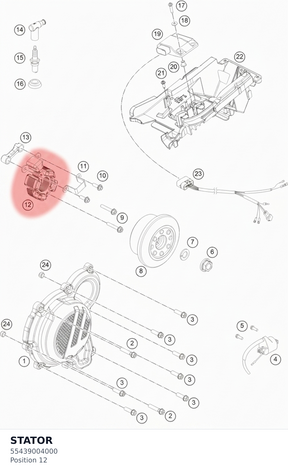 Diagram preview: STATOR (55439004000)
