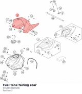 Diagram preview: Fuel tank fairing rear (94508049000AB)