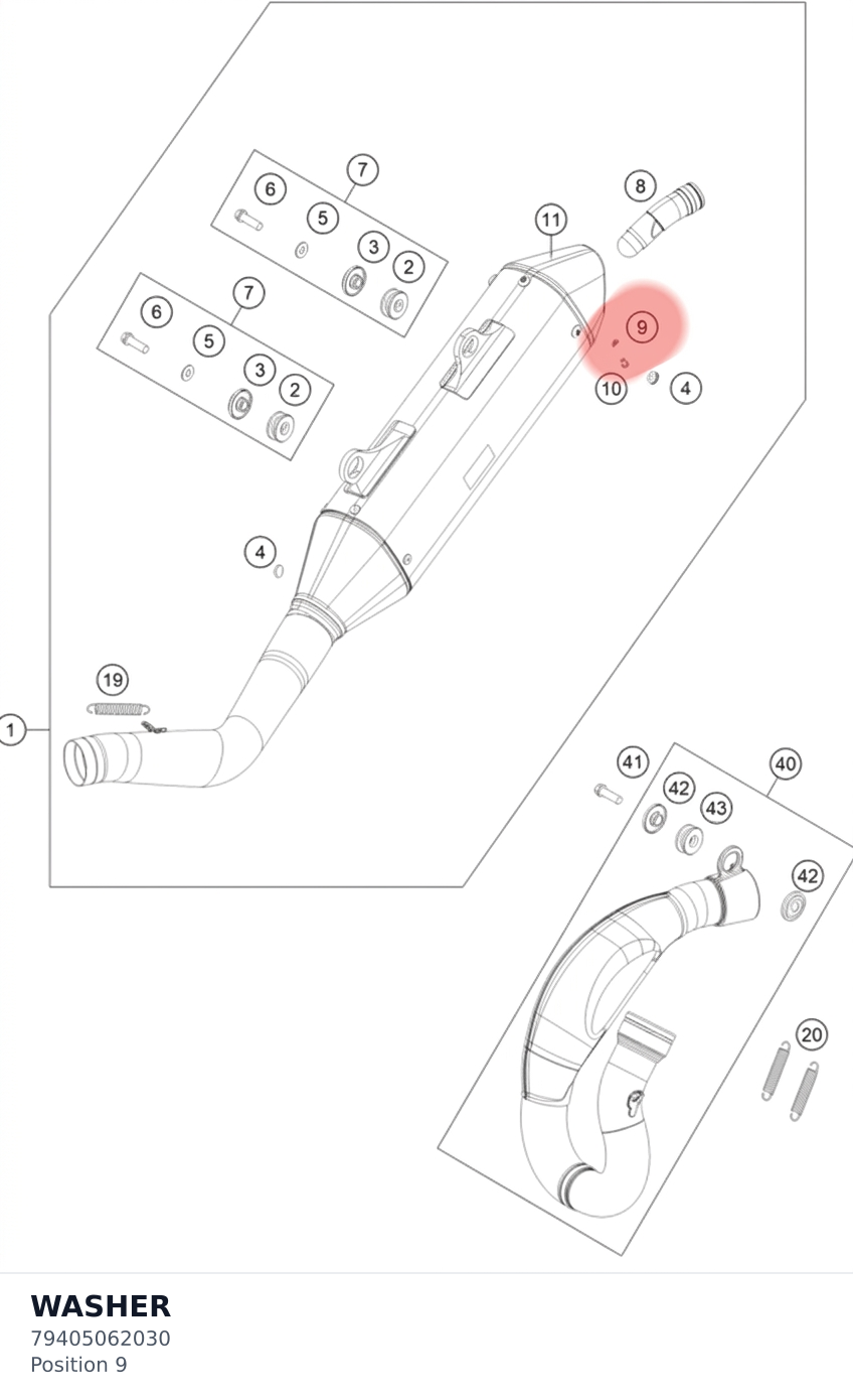 Diagram preview: WASHER (79405062030)