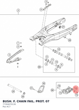 Diagram preview: BUSH. F. CHAIN FAIL. PROT. 07 (77304070130)