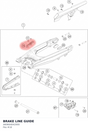 Diagram preview: BRAKE LINE GUIDE (A60604042000)