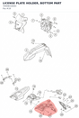 Diagram preview: LICENSE PLATE HOLDER, BOTTOM PART (76908016000)