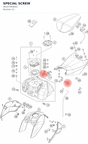 Diagram preview: SPECIAL SCREW (90107040003)