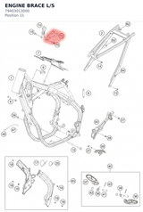 Diagram preview: ENGINE BRACE L/S (79403013000)