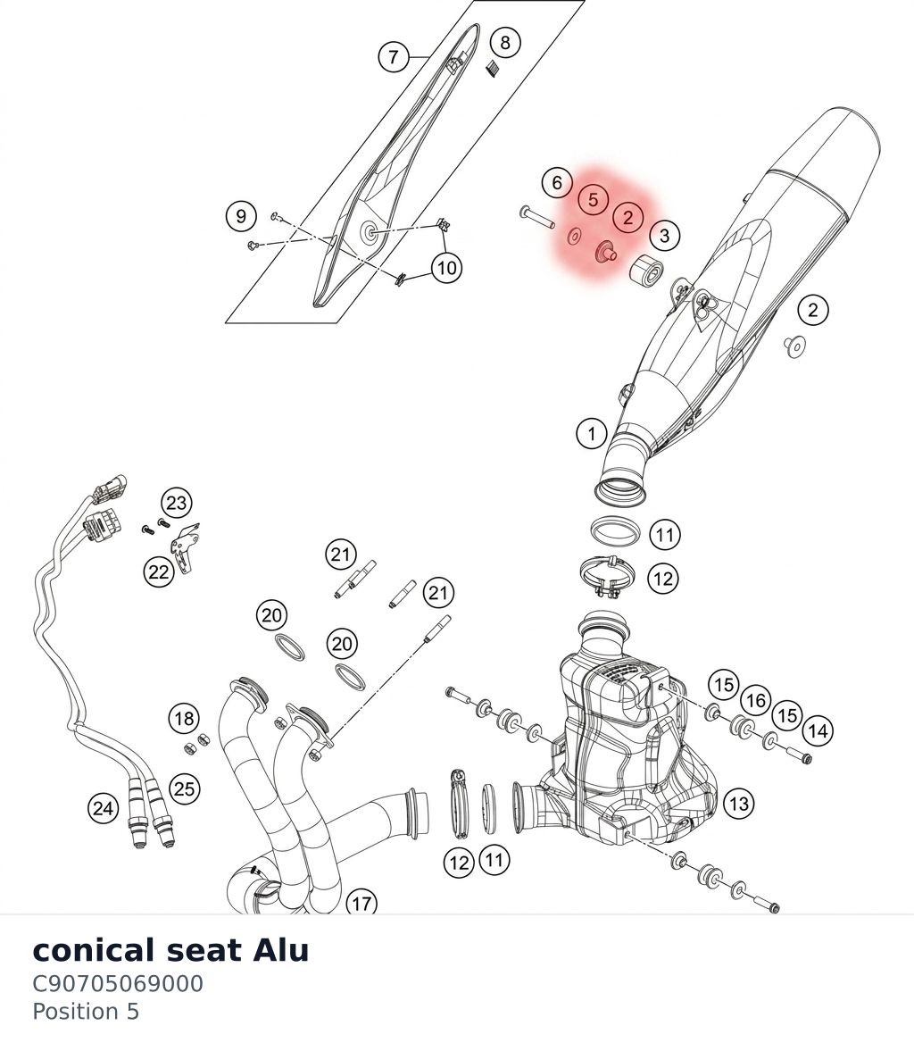 Diagram preview: conical seat Alu (C90705069000)