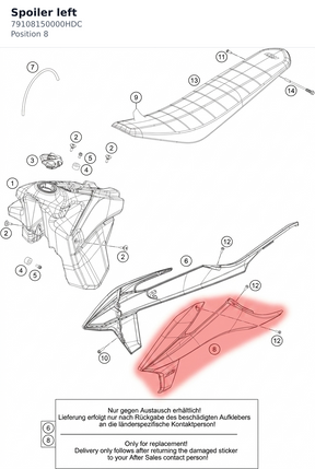 Diagram preview: Spoiler left (79108150000HDC)