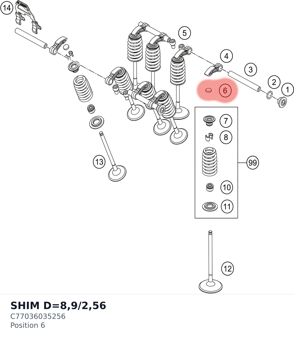 Diagram preview: SHIM D=8,9/2,56 (C77036035256)