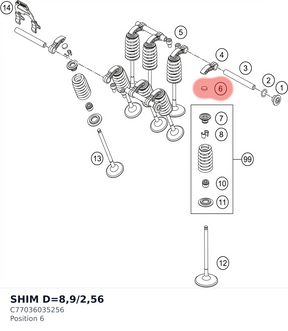 Diagram preview: SHIM D=8,9/2,56 (C77036035256)