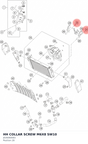 Diagram preview: HH COLLAR SCREW M6X8 SW10 (J026060083)