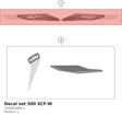Diagram preview: Decal set 500 XCF-W (79708198012)