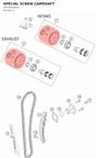Diagram preview: SPECIAL SCREW CAMSHAFT (90136009004)