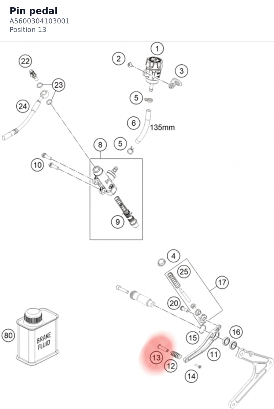 Diagram preview: Pin pedal (A5600304103001)