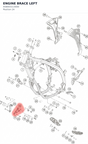 Diagram preview: ENGINE BRACE LEFT (A58003113000)