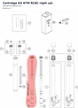 Diagram preview: Cartridge Kit KTM RC8C right cpl. (A618R101W002230)