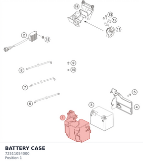 Diagram preview: BATTERY CASE (72511054000)