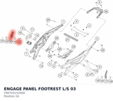Diagram preview: ENGAGE PANEL FOOTREST L/S   03 (C90703152000)