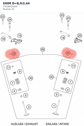 Diagram preview: SHIM D=8,9/2,44 (77036035244)