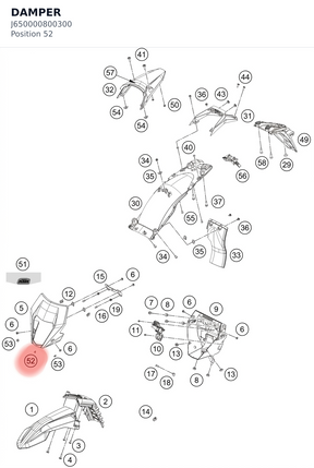Diagram preview: DAMPER (J650000800300)