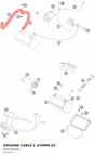 Diagram preview: GROUND CABLE L 470MM        03 (60011097000)