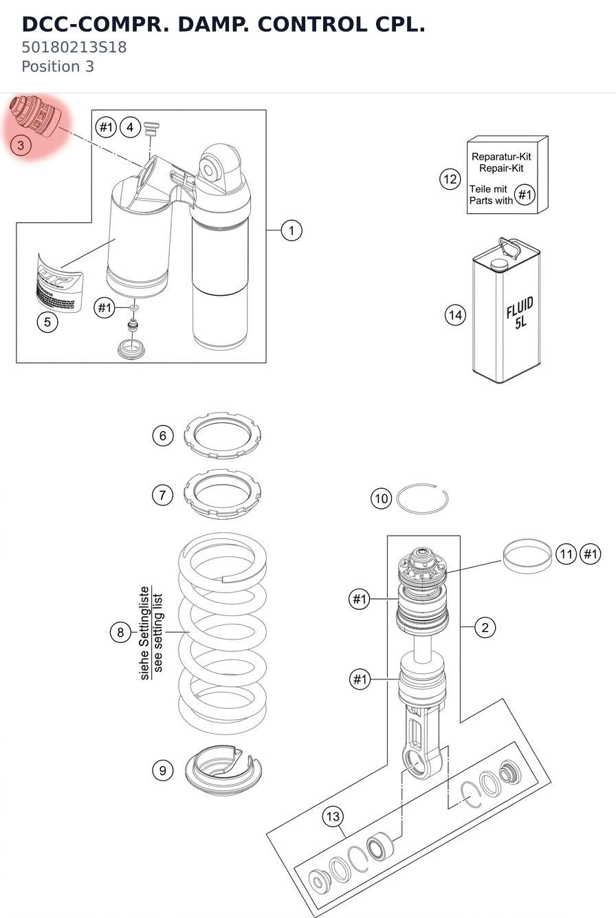 Diagram preview: DCC-COMPR. DAMP. CONTROL CPL. (50180213S18)