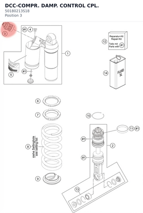 Diagram preview: DCC-COMPR. DAMP. CONTROL CPL. (50180213S18)