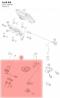 Diagram preview: Lock kit (A61011066044)