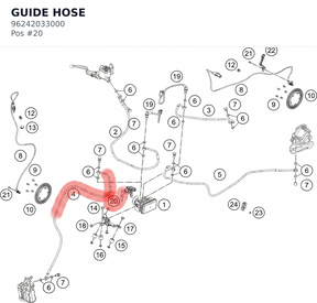 Diagram preview: GUIDE HOSE (96242033000)