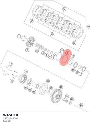 Diagram preview: WASHER (79532185000)