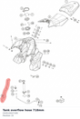 Diagram preview: Tank overflow hose 718mm (C63515027100)