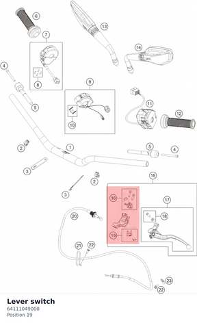 Diagram preview: Lever switch (64111049000)