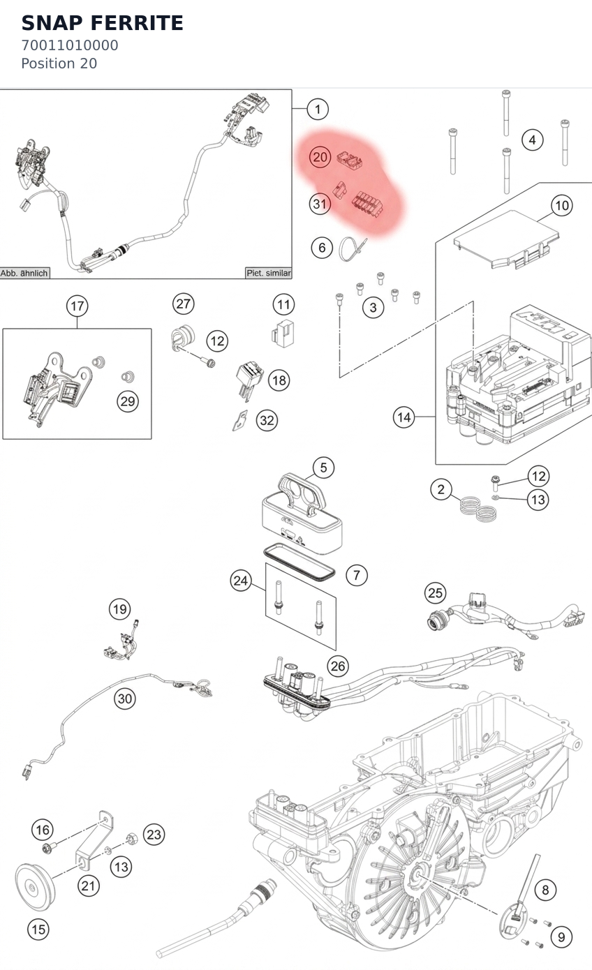 Diagram preview: SNAP FERRITE (70011010000)