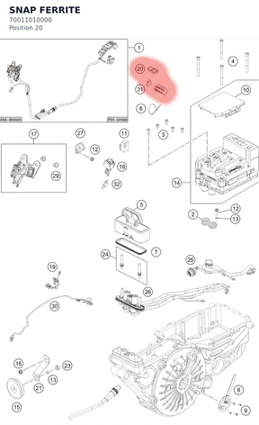 Diagram preview: SNAP FERRITE (70011010000)