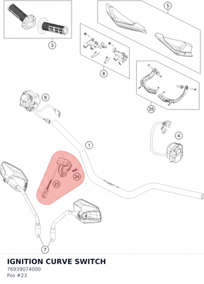Diagram preview: IGNITION CURVE SWITCH (76939074000)