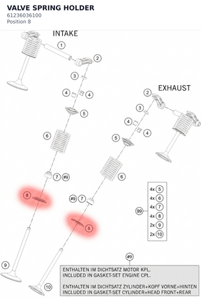 Diagram preview: VALVE SPRING HOLDER (61236036100)