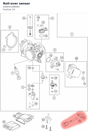 Diagram preview: Roll-over sensor (A46041088000)