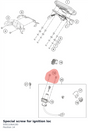 Diagram preview: Special screw for ignition loc (93011064100)