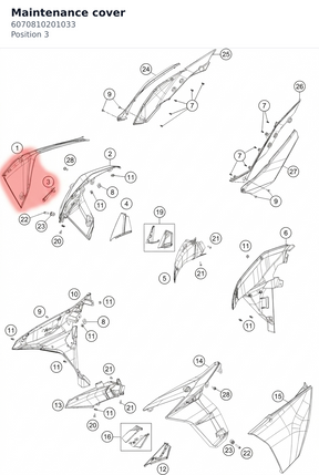 Diagram preview: Maintenance cover (6070810201033)