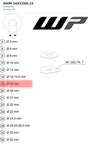 Diagram preview: SHIM 16X23X0,15 (50180016)