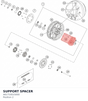 Diagram preview: SUPPORT SPACER (A61710015000)