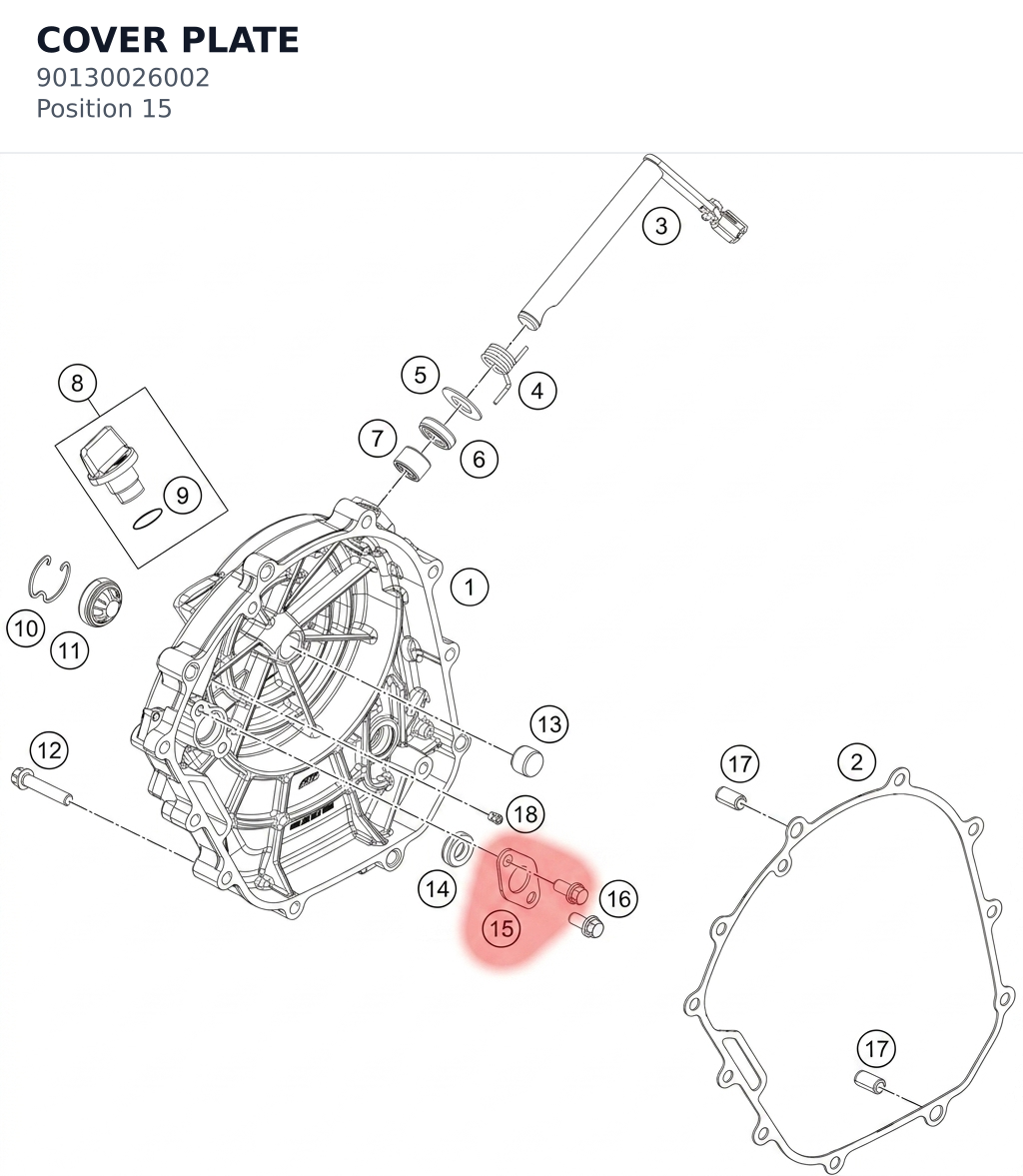 Diagram preview: COVER PLATE (90130026002)