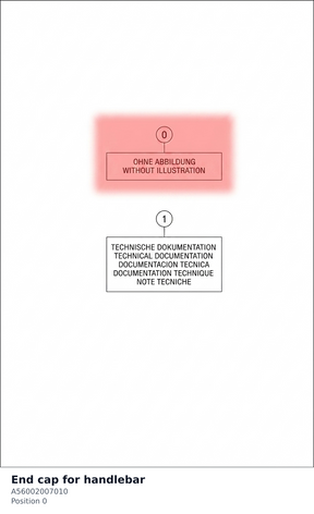 Diagram preview: End cap for handlebar (A56002007010)