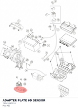 Diagram preview: ADAPTER PLATE 6D SENSOR (76142090010)