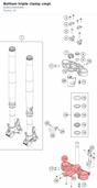 Diagram preview: Bottom triple clamp cmpl. (6350103203030S)