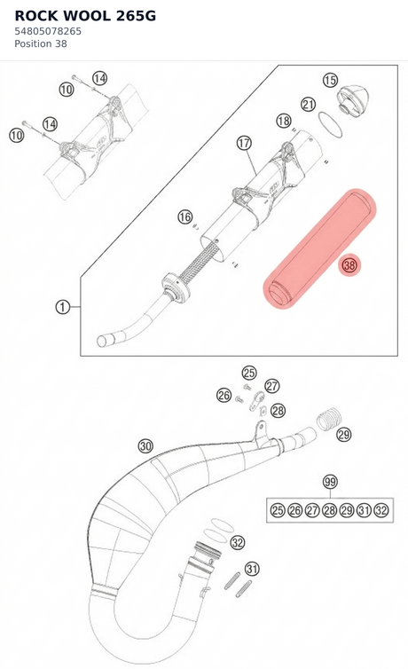 Diagram preview: ROCK WOOL 265G (54805078265)