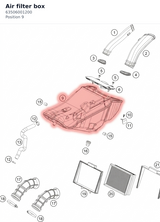 Diagram preview: Air filter box (63506001200)