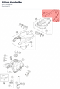 Diagram preview: Pillion Handle Bar (64112008100)