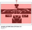 Diagram preview: graphic kit 890 Duke GP black 23 (64108099300)