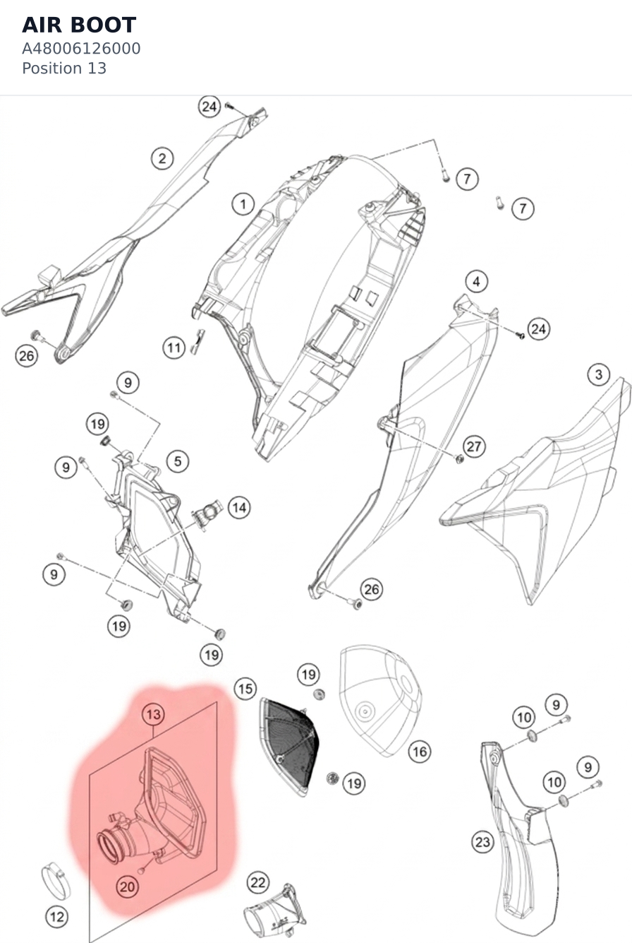 Diagram preview: AIR BOOT (A48006126000)