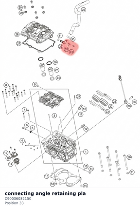 Diagram preview: connecting angle retaining pla (C90036082150)