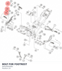 Diagram preview: BOLT FOR FOOTREST (90503045000)